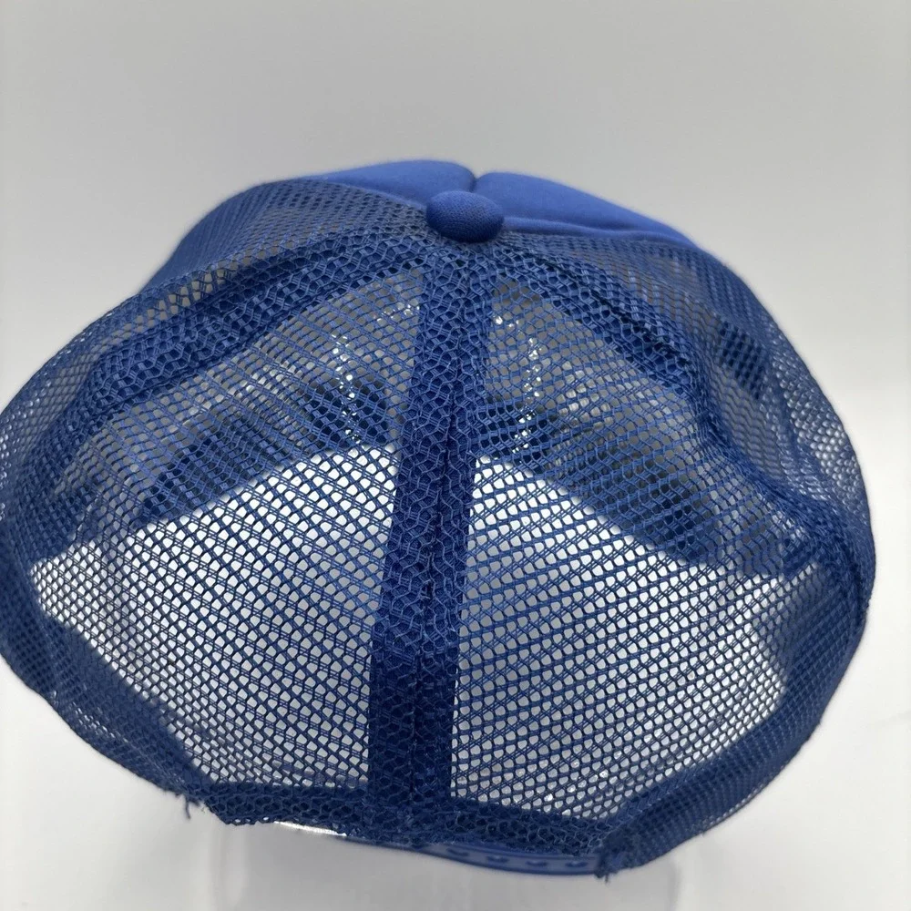 Vintage Napa‎ Auto Parts Mesh Trucker Snapback Hat Cap Logo Blue 1980s 90s